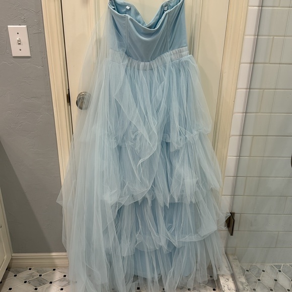 Karen Millen Tulle One Shoulder Woven Midi Dress - Picture 10 of 12